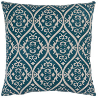 Surya SMS001-1818D Somerset 18 X 18 inch Bright Blue and Ivory Throw Pillow photo thumbnail