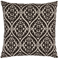 Surya SMS003-2222 Somerset 22 X 22 inch Black and Off-White Pillow Cover photo thumbnail