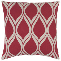 Surya SMS016-2020P Somerset 20 X 20 inch Dark Red and Ivory Throw Pillow thumb