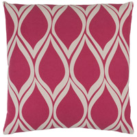 Surya SMS018-1818 Somerset 18 X 18 inch Pink and Off-White Pillow Cover thumb