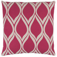 Surya SMS018-2020D Somerset 20 X 20 inch Bright Pink and Ivory Throw Pillow thumb