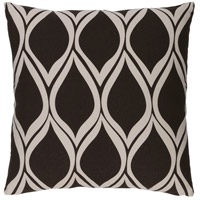 Surya SMS020-2222 Somerset 22 X 22 inch Black and Off-White Pillow Cover photo thumbnail