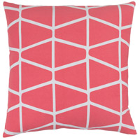 Surya SMS029-1818D Somerset 18 X 18 inch Bright Pink and White Throw Pillow thumb