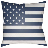 Surya SOL003-2020 Americana 20 X 20 inch Blue and White Outdoor Throw Pillow alternative photo thumbnail