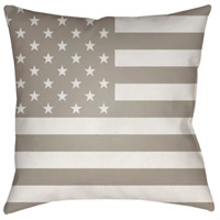 Surya SOL004-2020 Americana 20 X 20 inch Beige and White Outdoor Throw Pillow alternative photo thumbnail