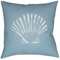 Surya SOL029-2020 Shells II 20 X 20 inch Blue and White Outdoor Throw Pillow photo thumbnail