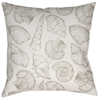 Surya SOL030-2020 Shells III 20 X 20 inch Beige and Neutral Outdoor Throw Pillow alternative photo thumbnail