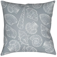 Surya SOL032-2020 Shells III 20 X 20 inch Blue and White Outdoor Throw Pillow photo thumbnail