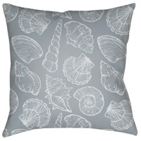 Surya SOL032-2020 Shells III 20 X 20 inch Blue and White Outdoor Throw Pillow alternative photo thumbnail
