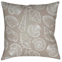 Surya SOL033-2020 Shells III 20 X 20 inch Beige and White Outdoor Throw Pillow alternative photo thumbnail