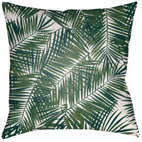 Surya SOL040-2020 Fern Leaf 20 X 20 inch Green and White Outdoor Throw Pillow photo thumbnail