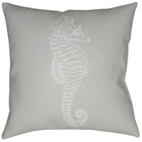 Surya SOL059-1818 Seahorse 18 X 18 inch Green and Neutral Outdoor Throw Pillow thumb