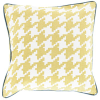 Surya SY041-2222 Houndstooth 22 inch Lime, Navy, Cream Pillow Cover thumb