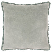 Surya WCV005-2222P Washed Cotton Velvet 22 X 22 inch Sea Foam Pillow Kit, Square photo thumbnail