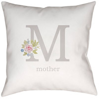 Surya WMOM011-2020 Mother 20 X 20 inch Neutral and Grey Outdoor Throw Pillow photo thumbnail