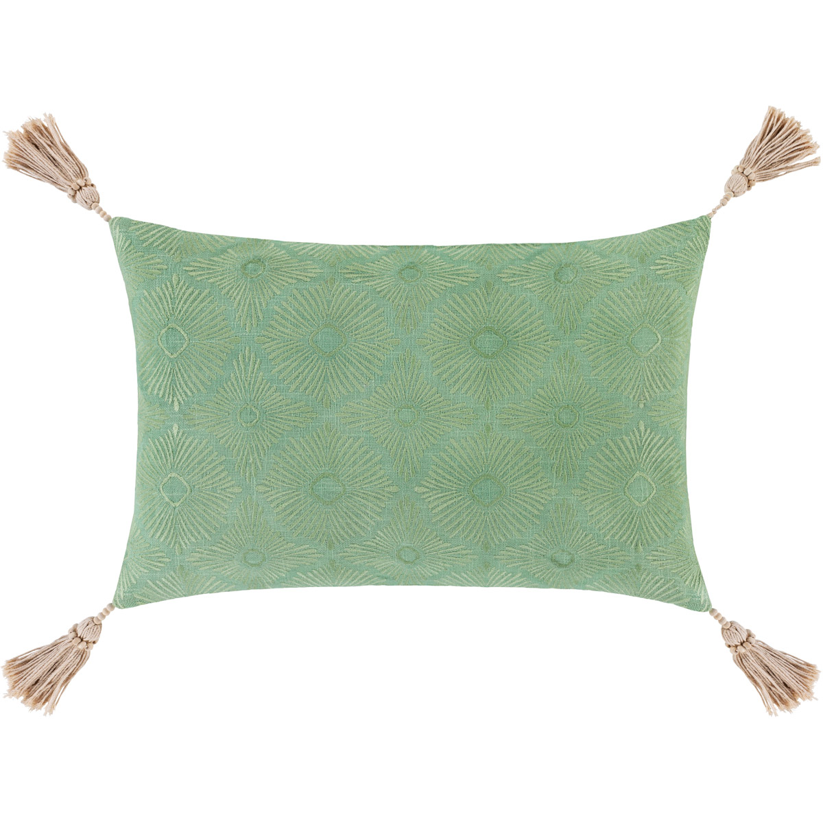 Surya ACA004-1320D Accra 20 X 13 inch Mint/Moss Pillow Kit, Lumbar