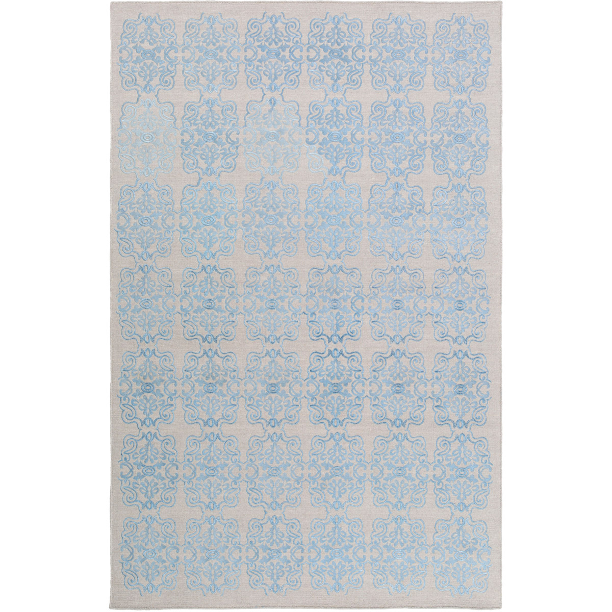 Surya ADE6001-234 Adeline 36 X 24 inch Blue and Gray Area Rug, Wool, Viscose, and Cotton