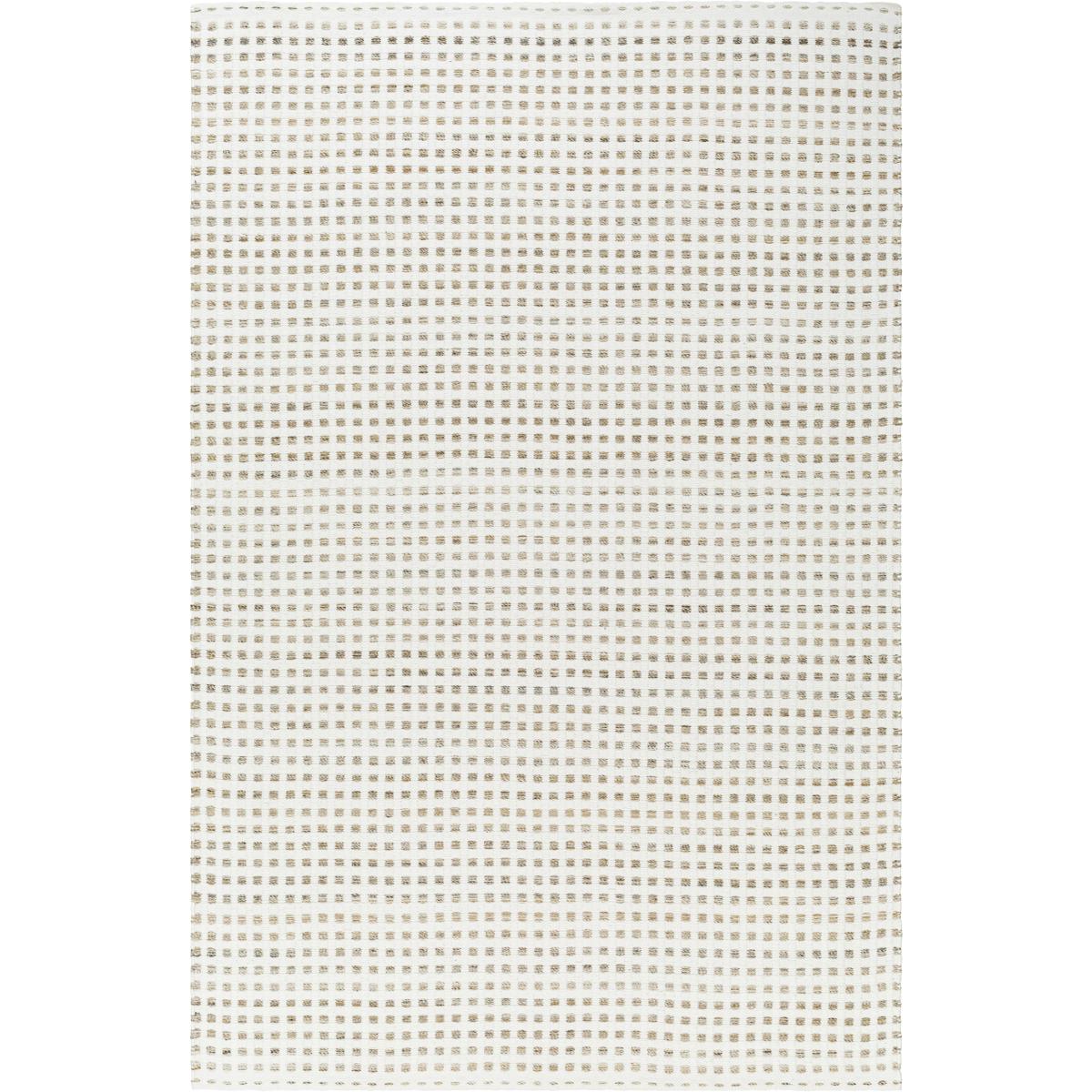 Anadel Coastal Beach White Natural Woven Grid Performance Patterned Rug - 2'x3'