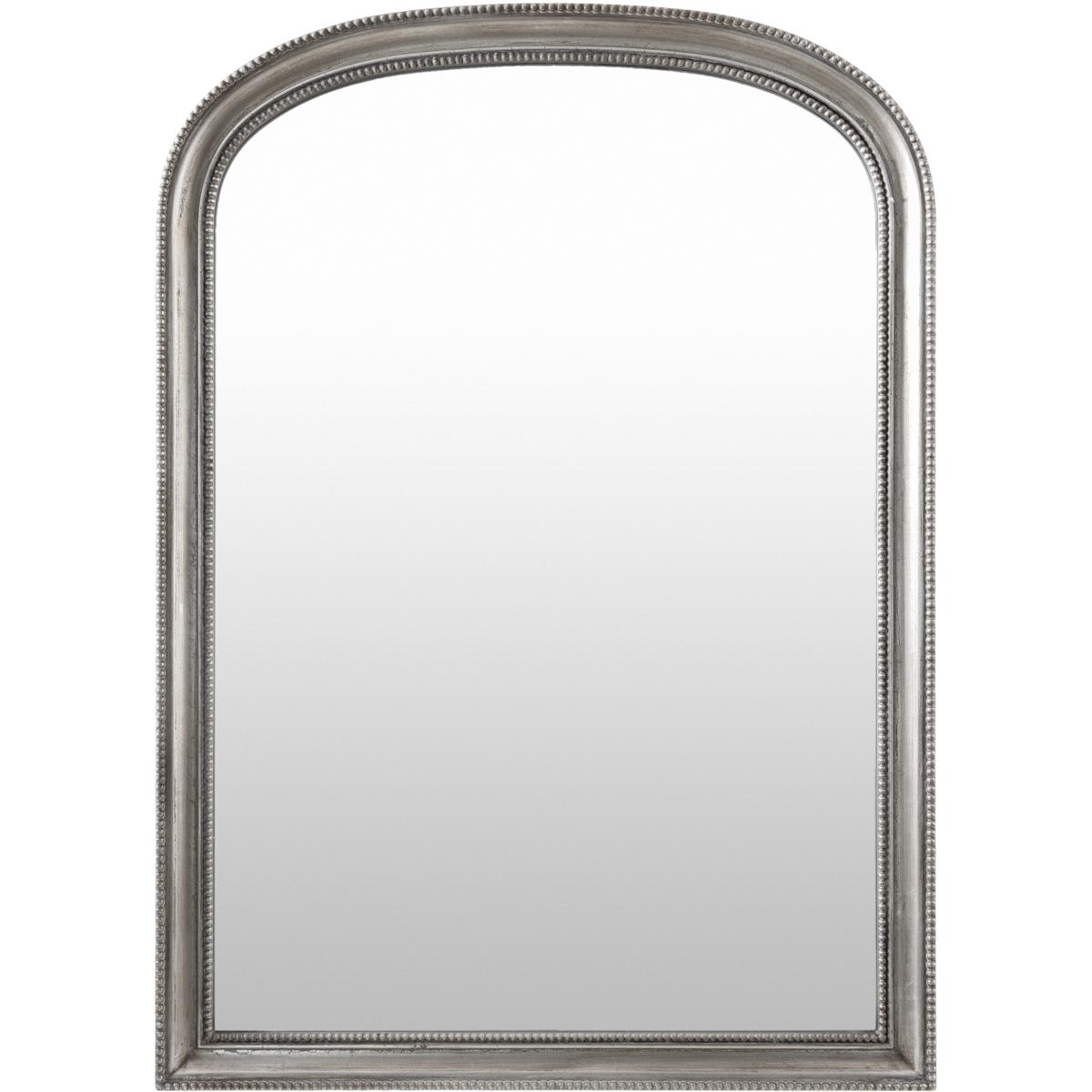 Surya ANAN0044230 Nalanda 42 X 30 inch Metallic  Silver Mantel Mirror
