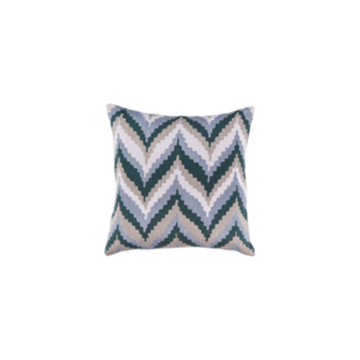 Surya AR053-1818P Ikat Chevron 18 X 18 inch Navy and Sky Blue Throw Pillow