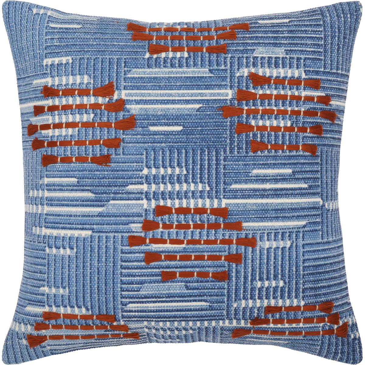Surya ASB003-2020P Ashbury 20 inch Blue Pillow Kit in 20 x 20, Square