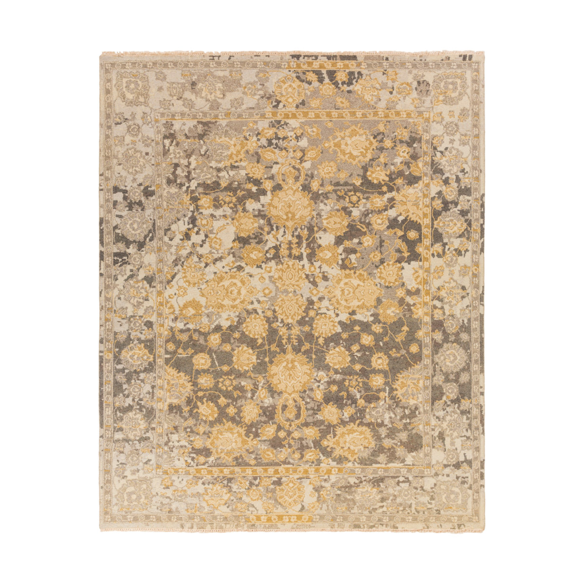 Surya ATF1001-913 Artifact 156 X 108 inch Medium Gray/Camel/Olive/Beige/Taupe/Khaki Rugs, Wool and Cotton
