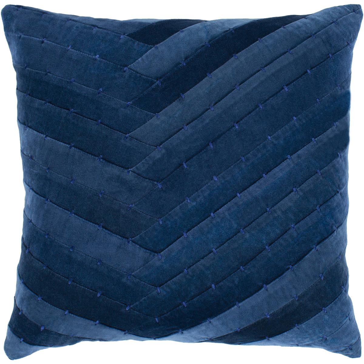 Surya AVA002-2222P Aviana 22 X 22 inch Navy Pillow Kit, Square