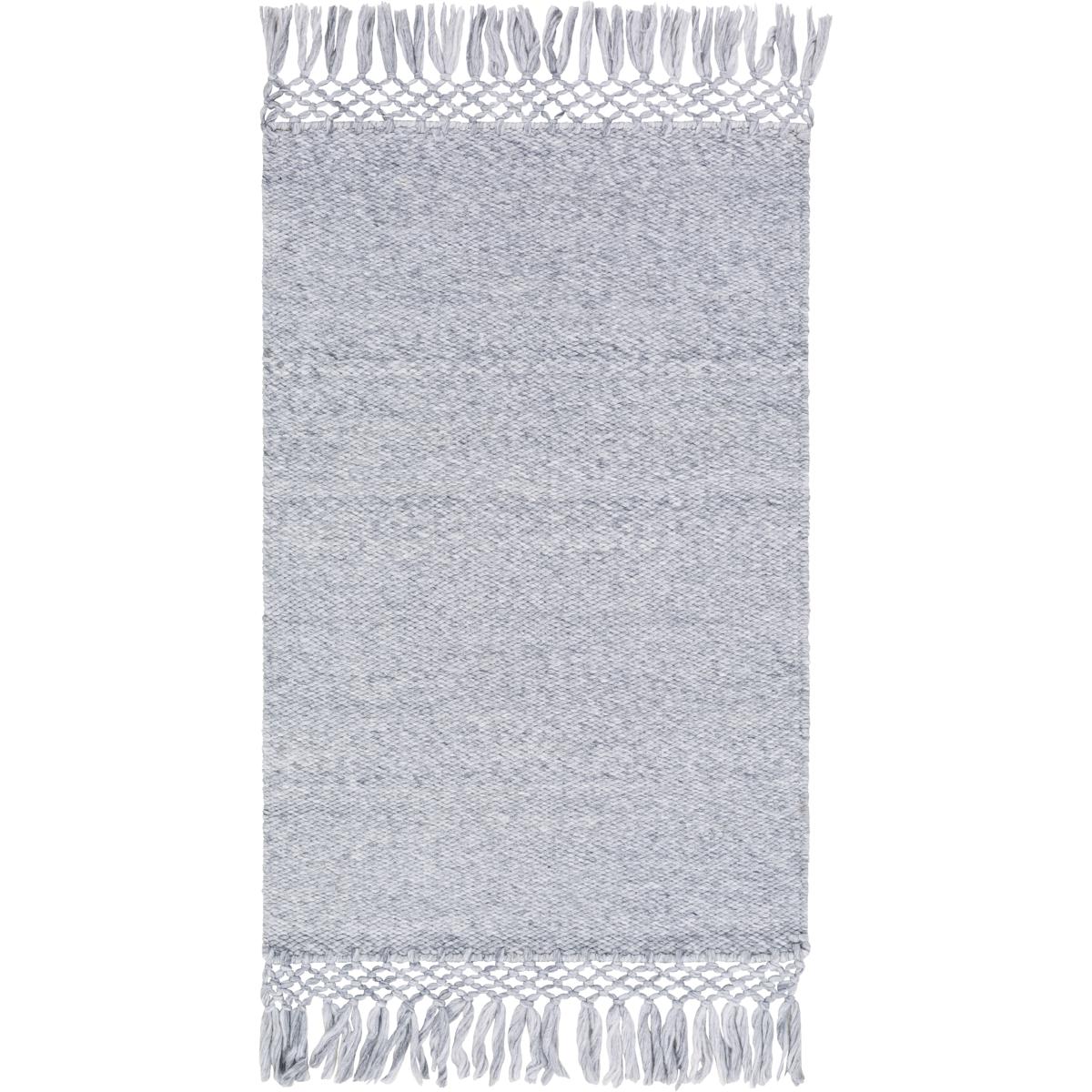 AZA2308-23 2 x 3 ft. Azalea Hand Woven Rectangle Rug - Light Gray & Medium Gray