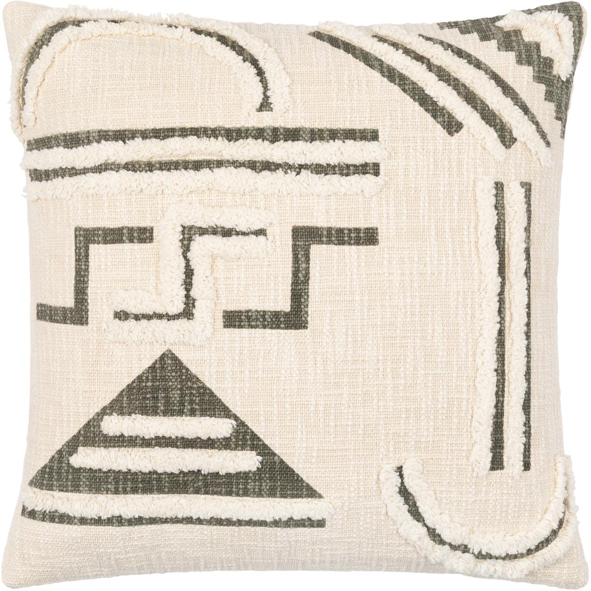 Surya AZB003-2020P Azibo 20 inch Light Beige Pillow Kit in 20 x 20, Square