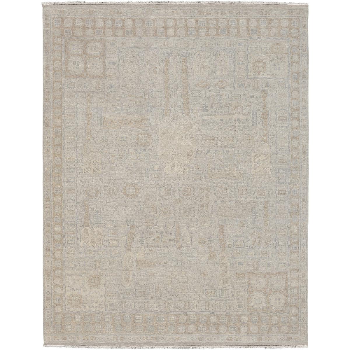 Surya BAA5002-810 Bala 120 X 96 inch Medium Brown / Off-White / Ivory / Medium Gray Handmade Rug