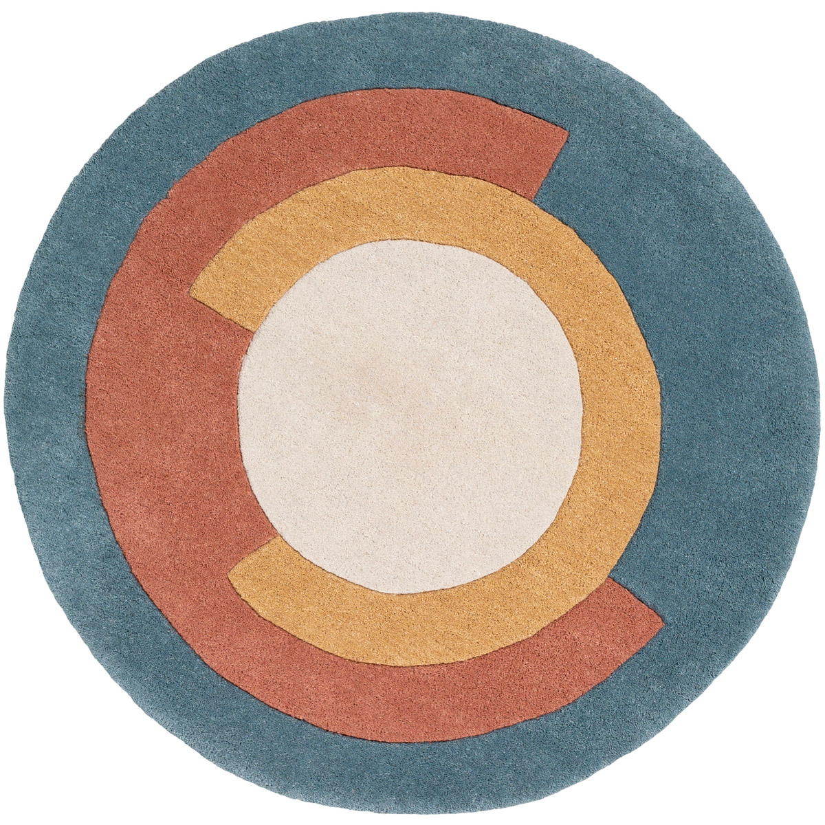 Surya BCK10053RD Beck 36 X 36 inch TealCamelIvory Rugs