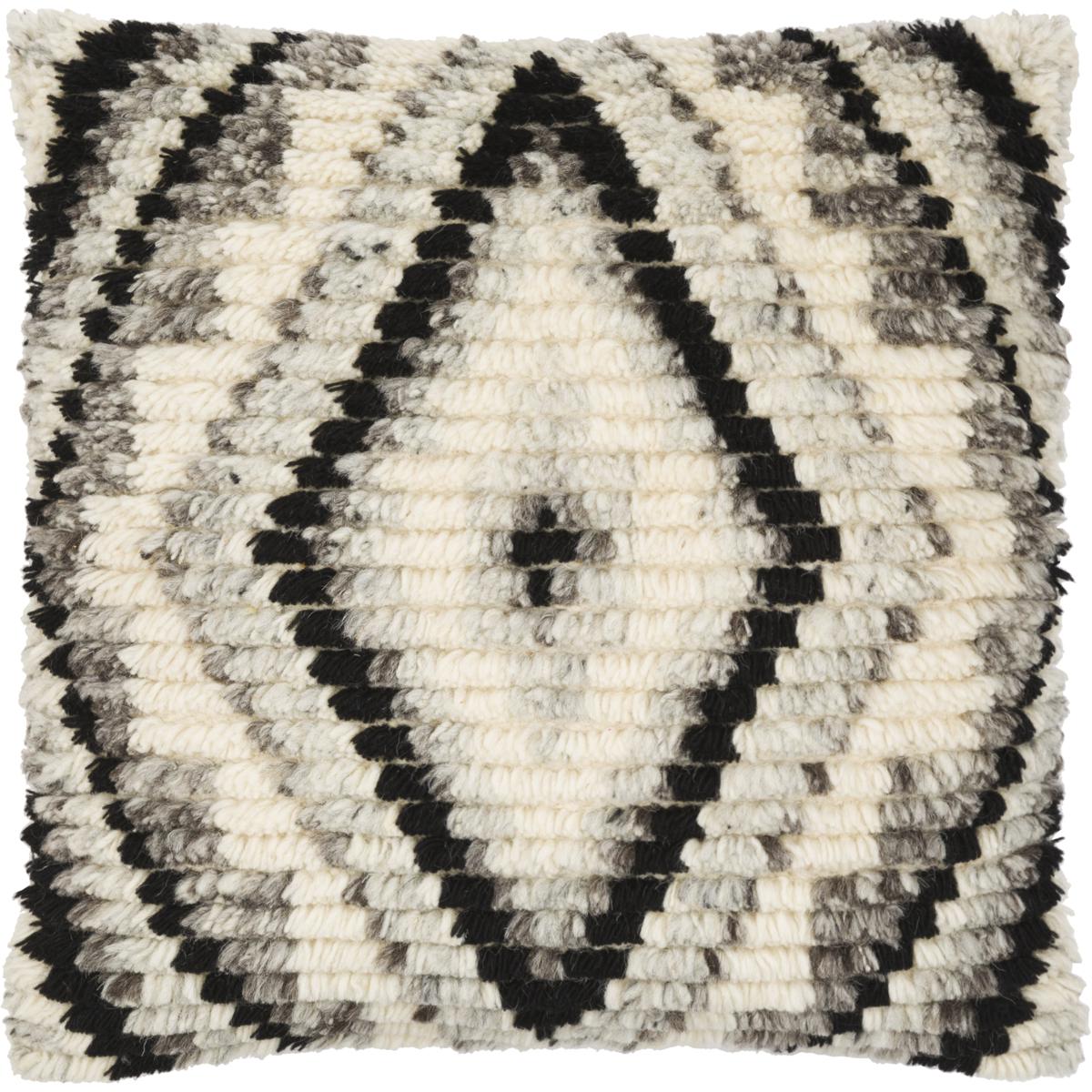 Surya BES003-1818P Benisouk 18 inch Black Pillow Kit in 18 x 18, Square