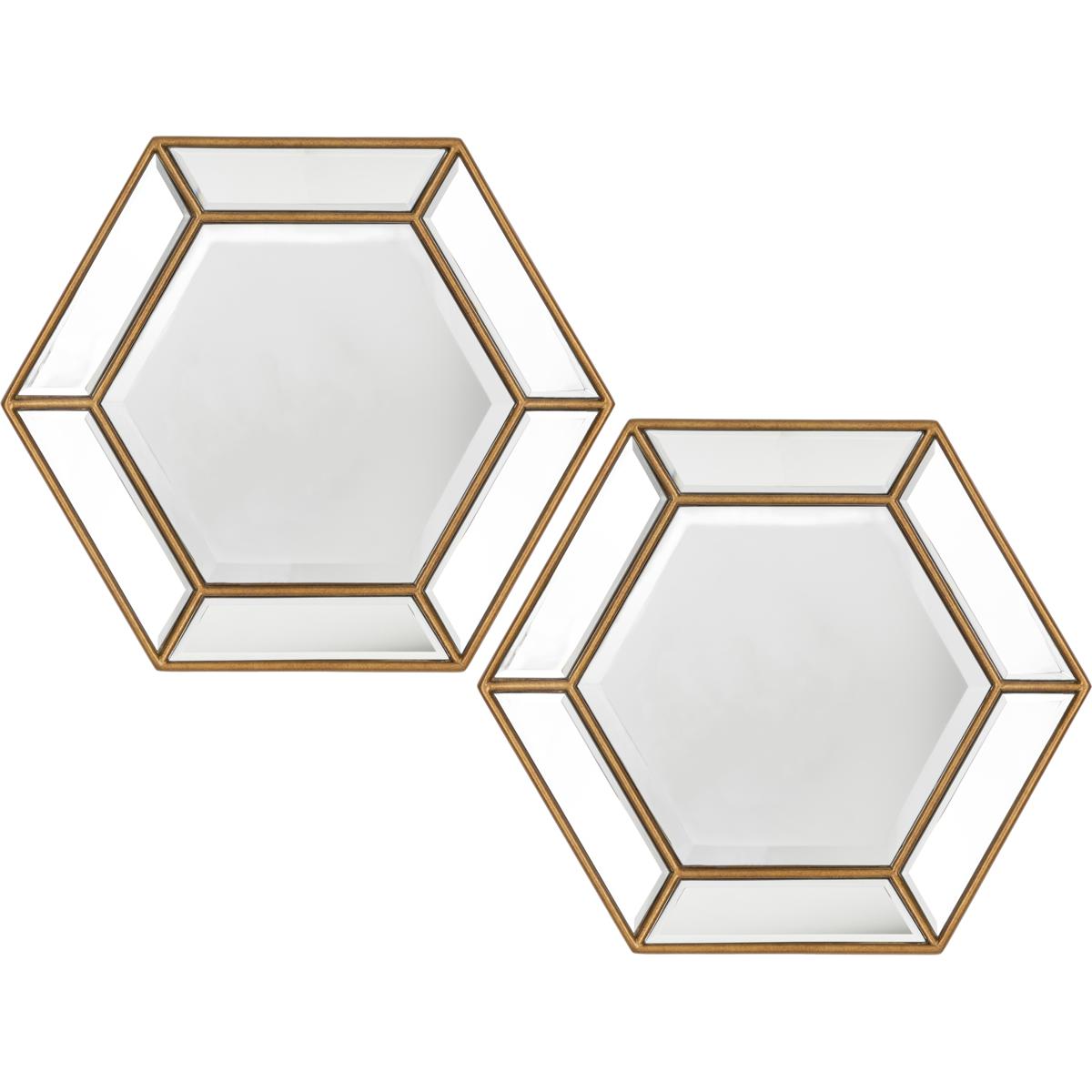 Surya BEV001-2020 Beehive 19.7 X 19.7 inch Gold Mirror