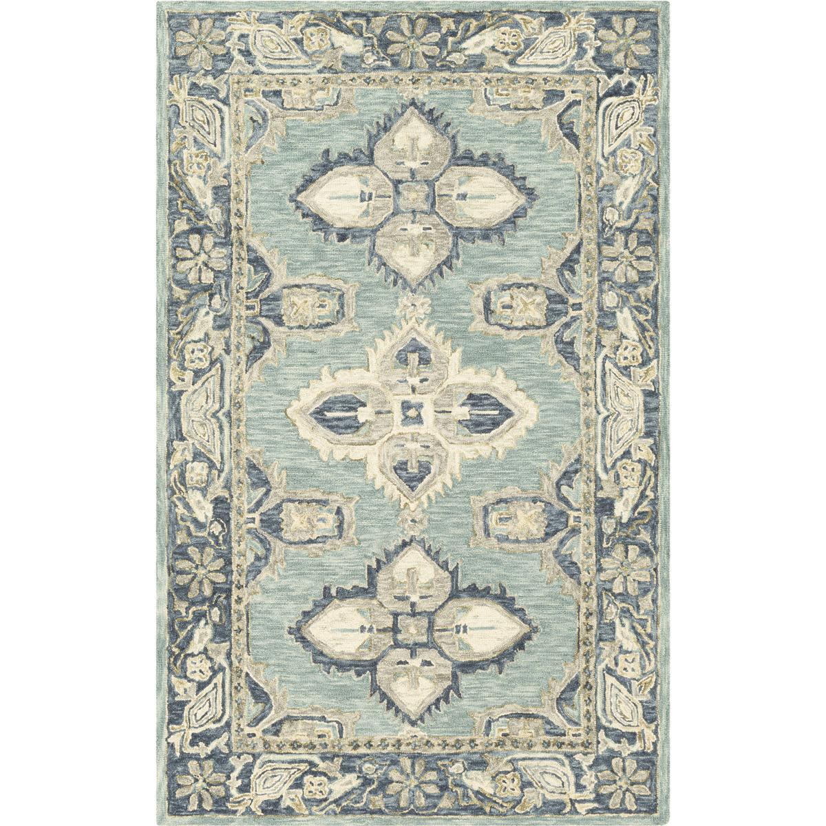 Surya BFT1000-23 Bonifate 36 X 24 inch Pale Blue Rug in 2 x 3, Rectangle