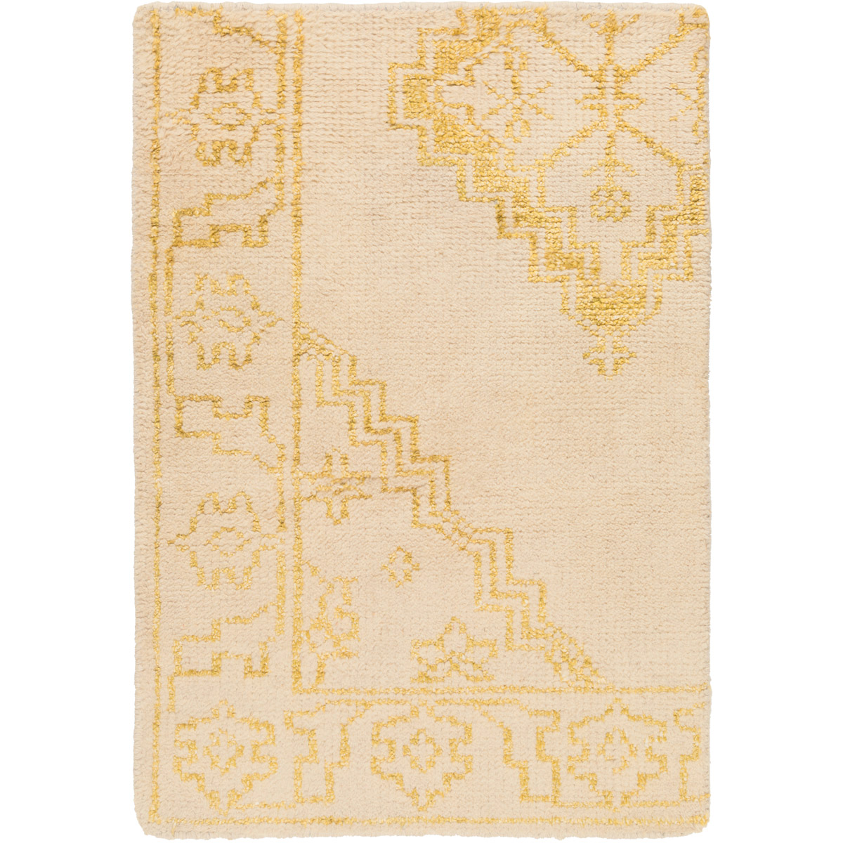Surya BGR6001-3353 Bagras 63 X 39 inch Green and Neutral Area Rug, Bamboo Silk and Wool