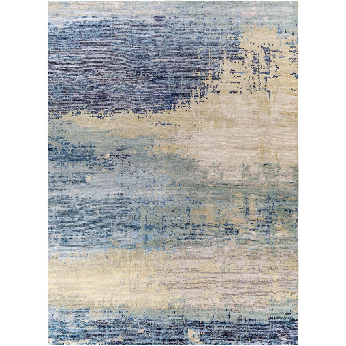 Surya BRF1000-811 Baranof 132 X 96 inch Sky Blue Rug in 8 x 11, Rectangle
