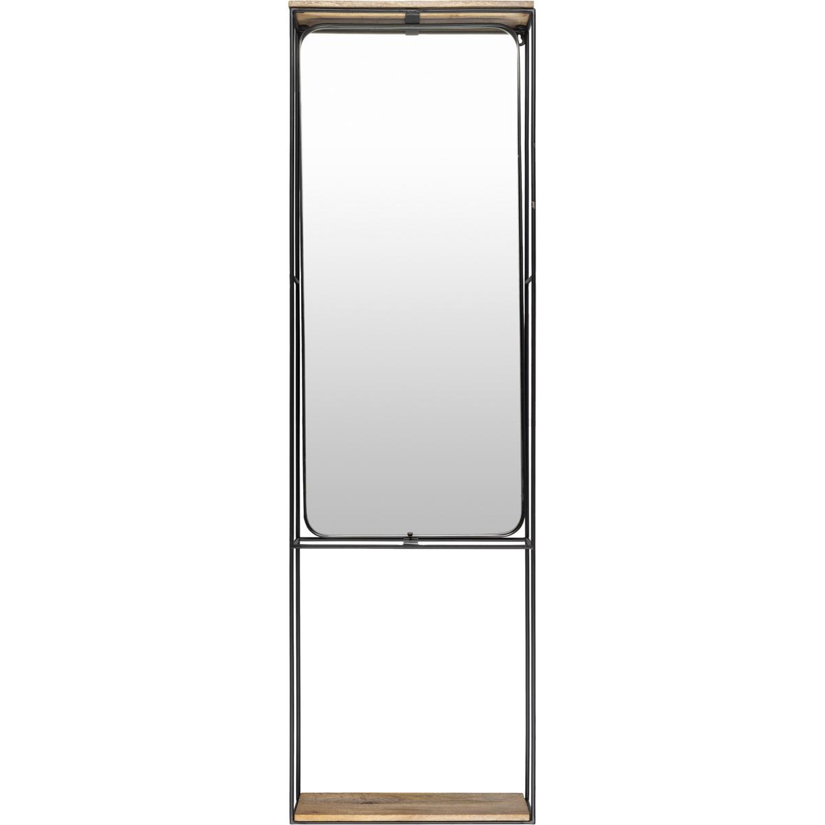 Surya BRX003-1757 Bronx 56.6 X 17 inch Light Grey Mirror, Full Length/Oversized