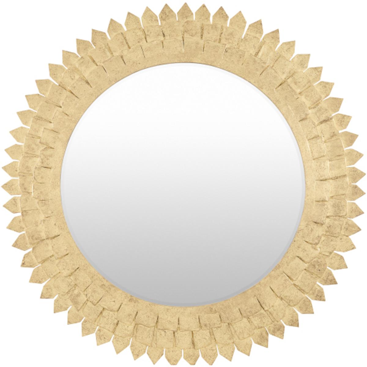 Surya CIAN0013636 Cian 36 X 36 inch Gold Leaf Wall Mirror