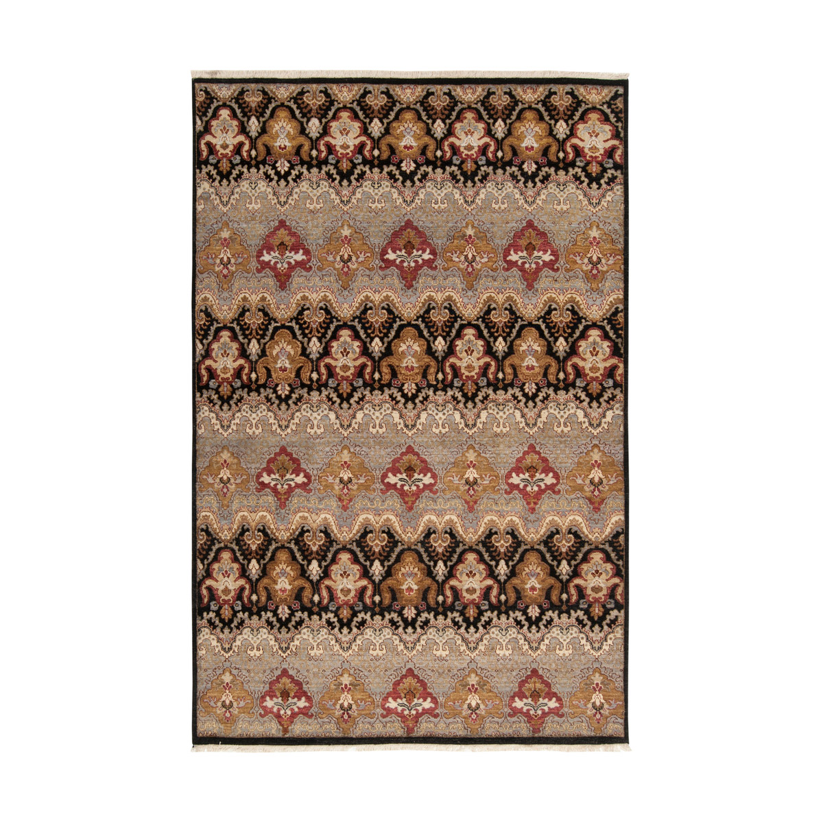Surya CMB8004-913 Cambridge 156 X 108 inch Medium Gray/Black/Rust/Tan/Cream/Camel/Olive Rugs, Wool