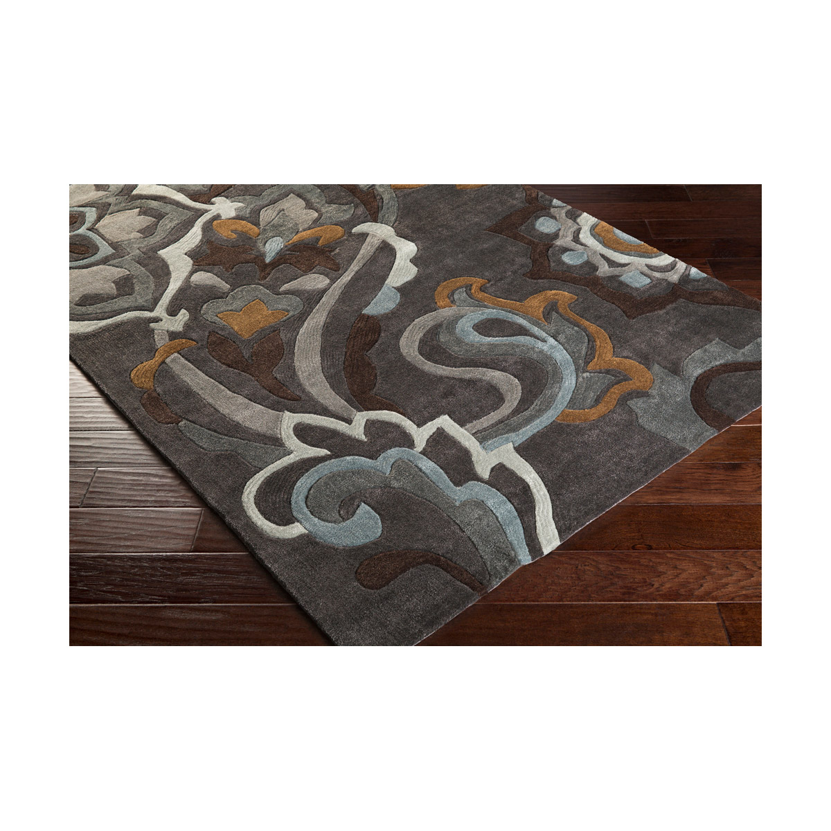 Surya COS9210811 Cosmopolitan 132 X 96 inch Gray and Blue Area Rug