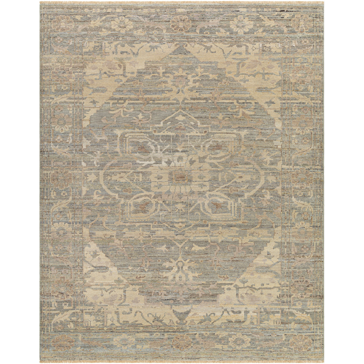 Surya CPP5033-10RD Cappadocia 120 X 120 inch Medium Gray Rug, Round