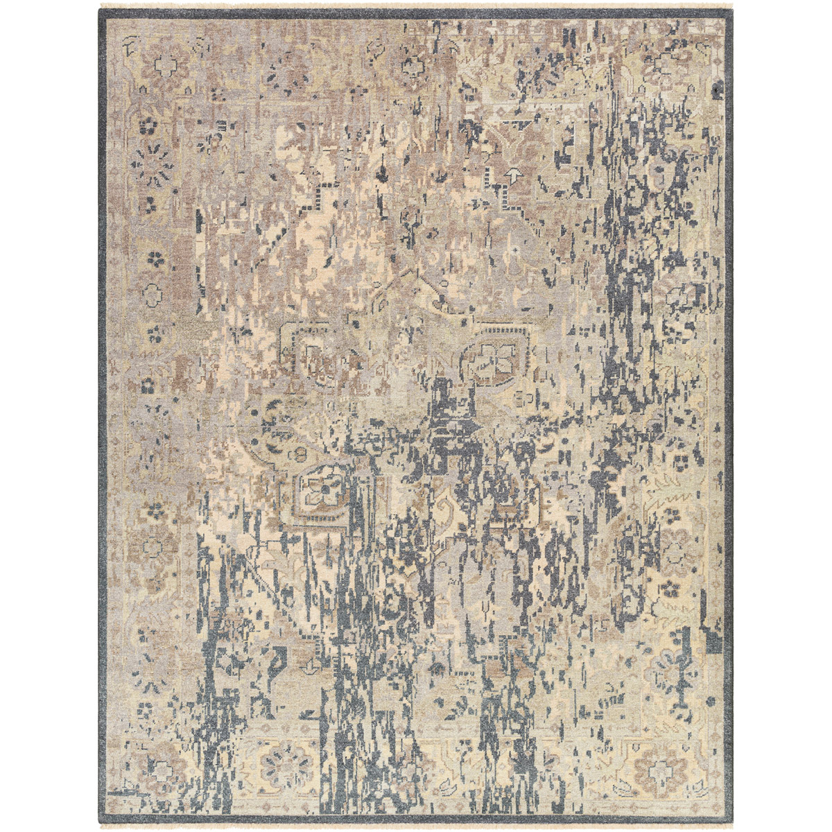 Surya CPP5035-10RD Cappadocia 120 X 120 inch Charcoal Rug, Round