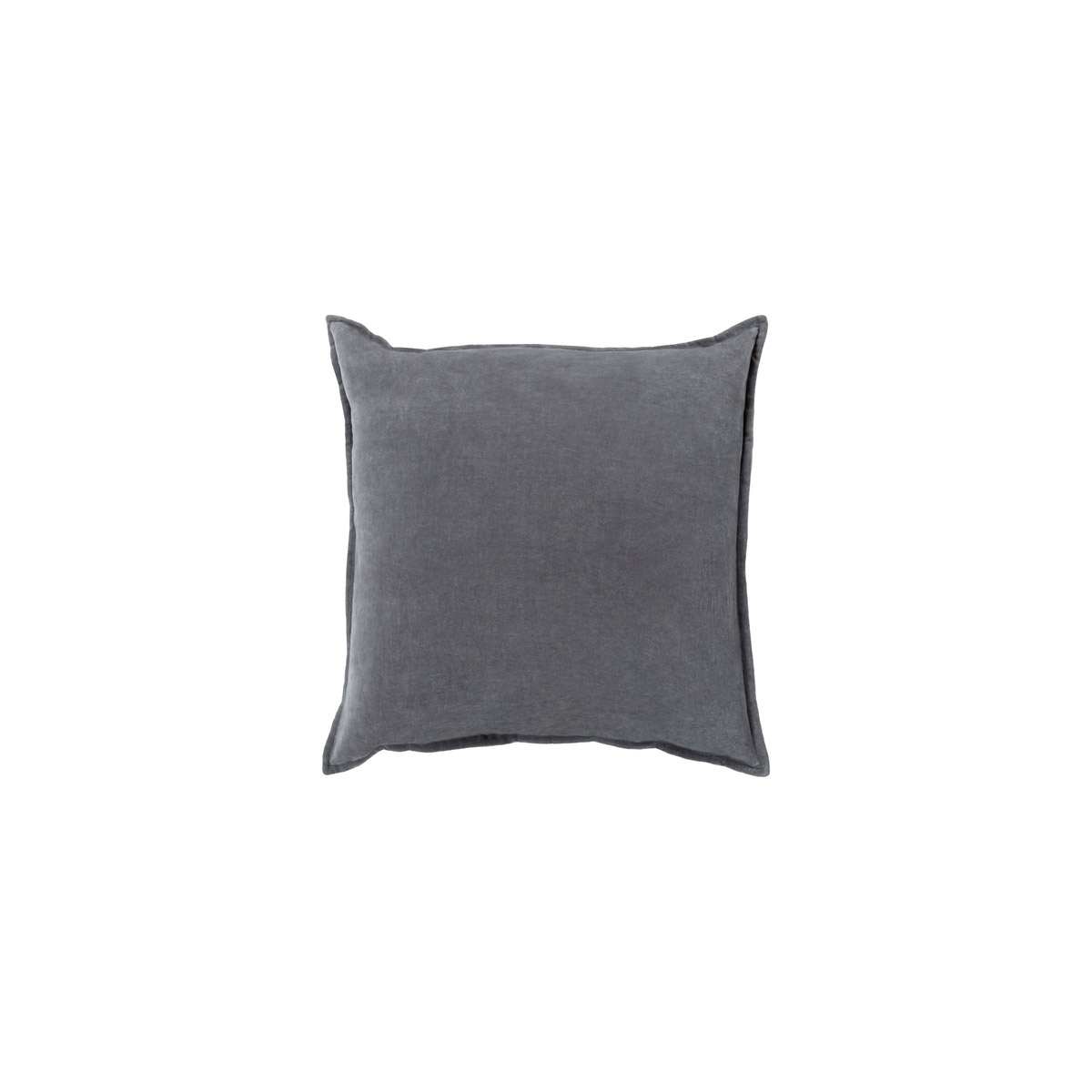 Surya CV003-2222P Cotton Velvet 22 X 22 inch Charcoal Pillow Kit, Square