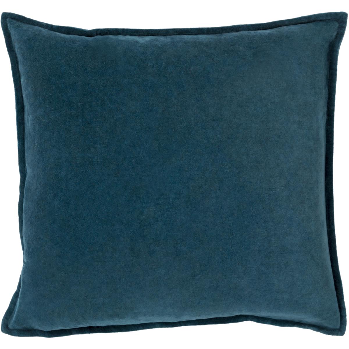 Surya CV004-1818P Cotton Velvet 18 X 18 inch Deep Teal Pillow Kit, Square