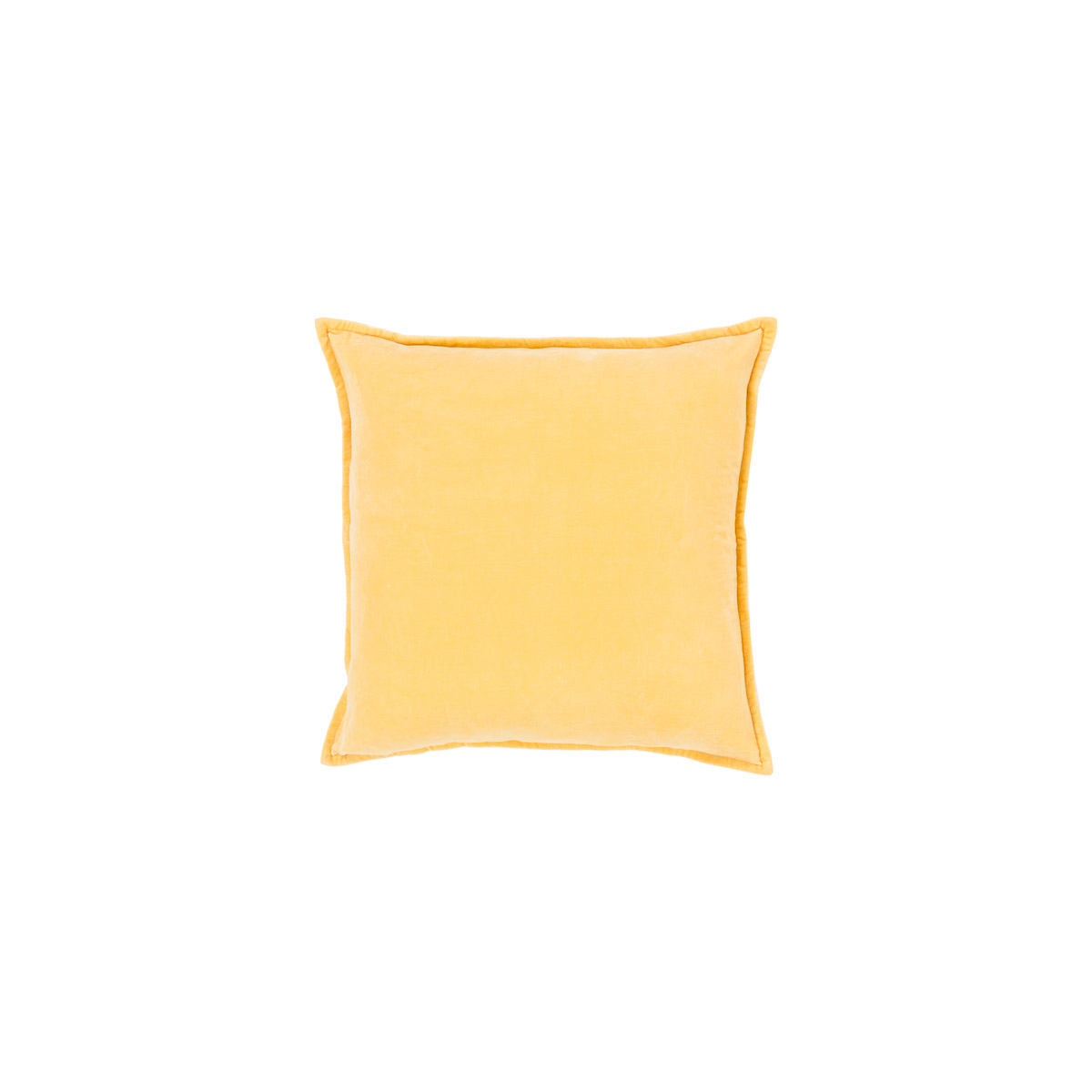 Surya CV007-2222P Cotton Velvet 22 X 22 inch Mustard Pillow Kit, Square