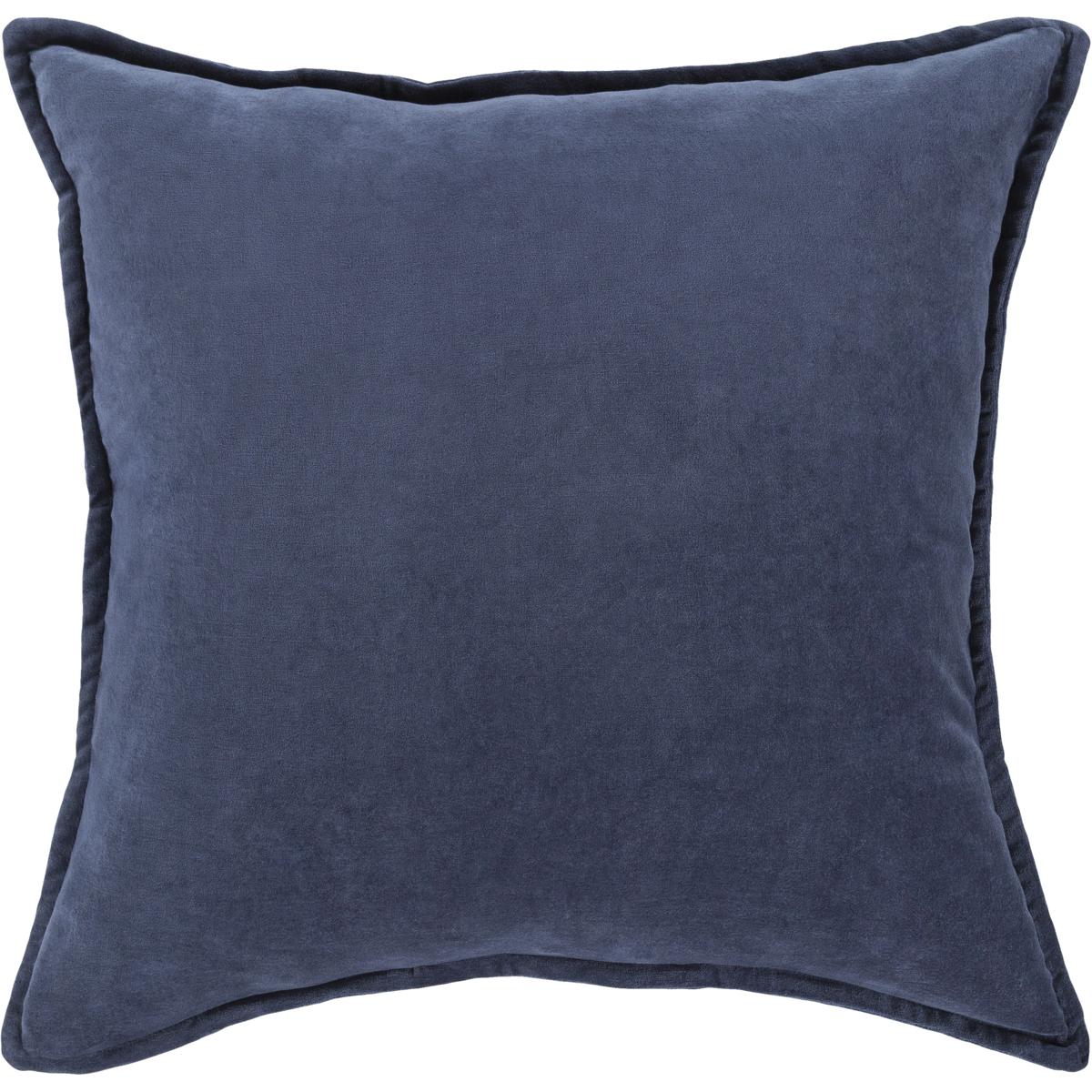 Surya CV016-2020P Cotton Velvet 20 X 20 inch Navy Pillow Kit, Square