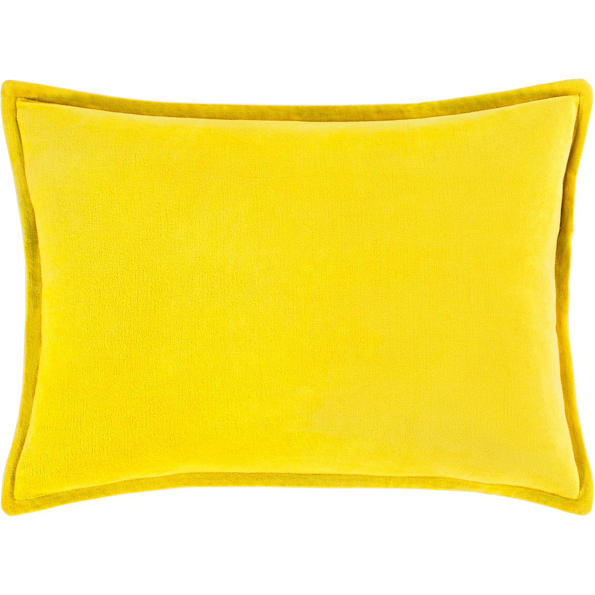 Surya CV020-1320P Cotton Velvet 19 X 19 inch Mustard Pillow Kit in 13 x 20, Lumbar
