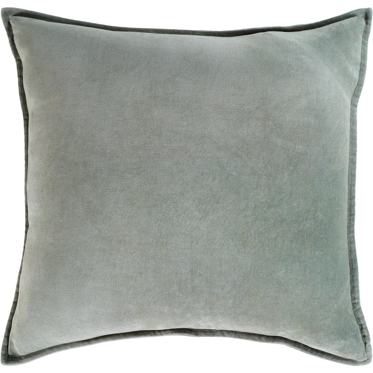 Surya CV021-2020P Cotton Velvet 20 X 20 inch Sage Pillow Kit, Square