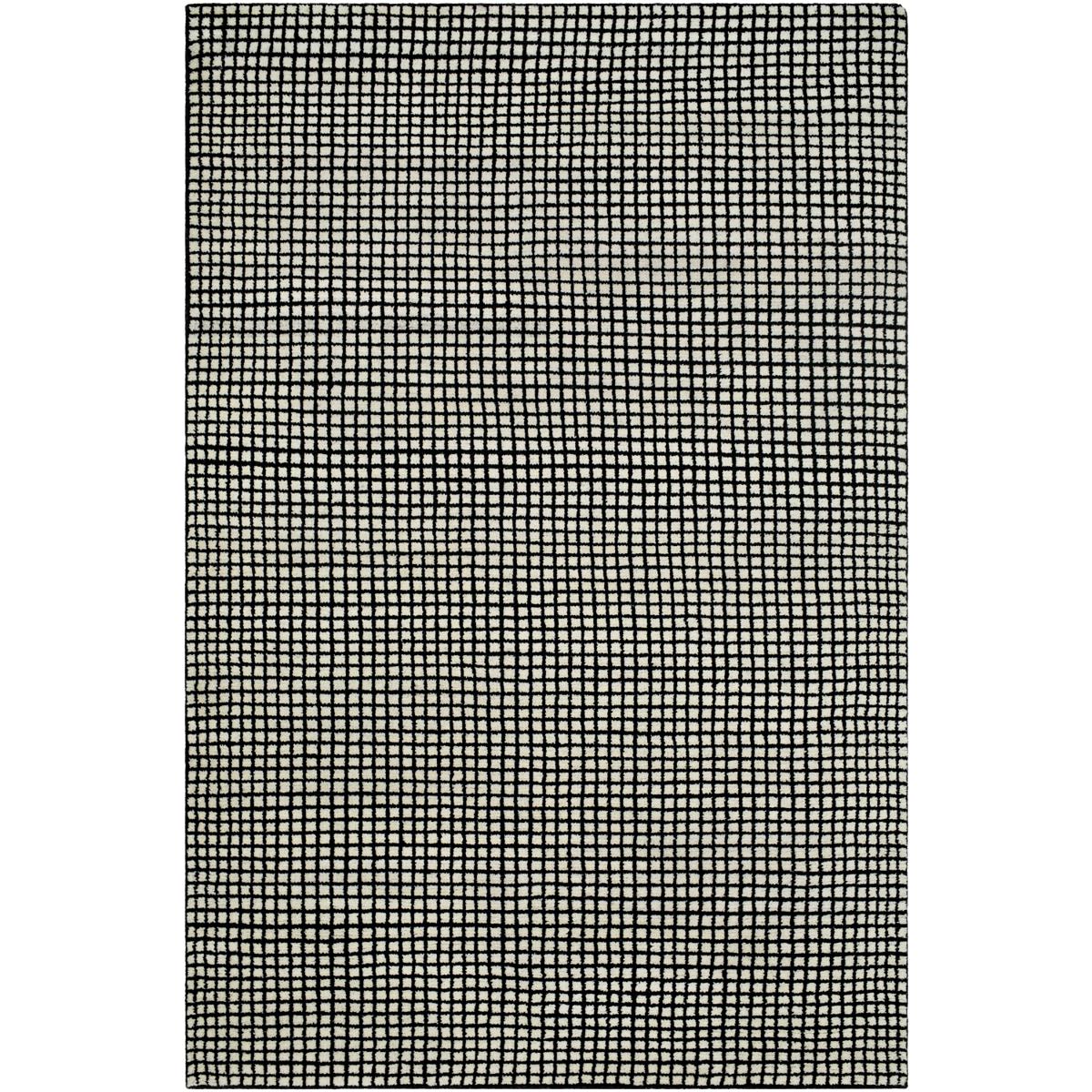 Surya DMI2300-1014 Damier 168 X 120 inch Cream / Black Handmade Rug in 10 x 14