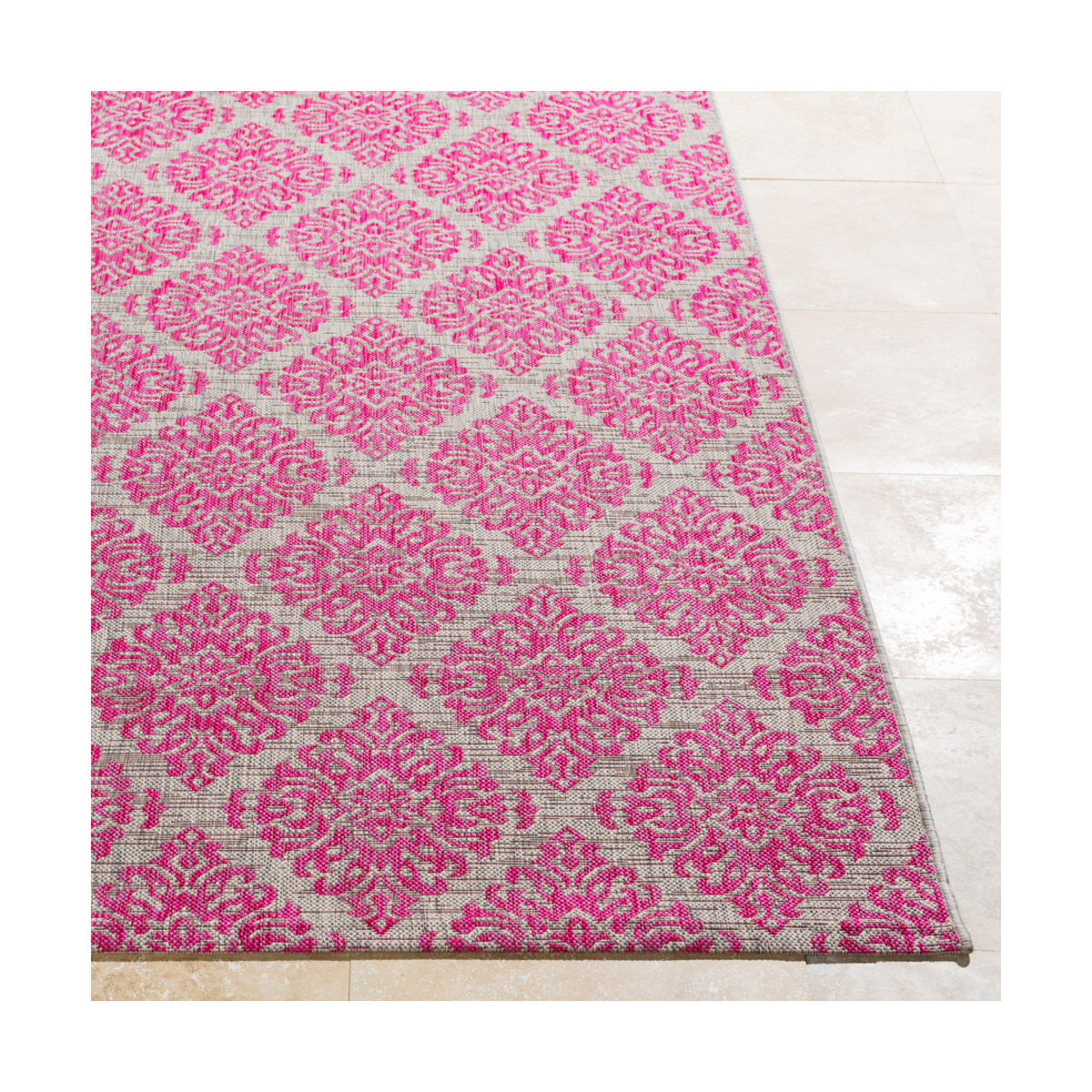 Surya EAG23151616 Eagean 18 X 18 inch Bright Pink Outdoor Area Rug